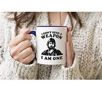 Chuck Norris I Am One Blue Handle Mug Coffee Tea Mug 312ml Cup