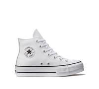 Converse Shoes (High-top Trainers) CHUCK TAYLOR ALL STAR LIFT CLEAN LEATHER HI in White 3.5