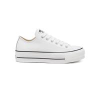 Converse All Star Low Platform White Black Leather - 5.5 UK
