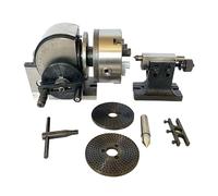 Chuck Vertical Horizontal Indexing Rotary Tabl,for Milling Machine Rotary Table Tailstock Milling 4"/100mm,5"/125mm,6"/160mm(160mm/6.3in)