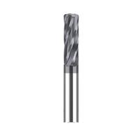 Chucking Coated Spiral Slot Reamer 1-5.4mm Blade Dia, 4 Flutes Carbide CNC Cutting Tool 1pc(4.5X25X50mm)