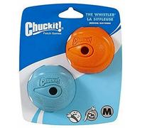 Chuckit! Dog Toy - The Whistler Ball - High Bounce - Medium 2 Pack