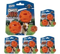 Chuckit! Air Fetch Dog Ball - Durable Rubber Dog Toy, Lightweight Exercise Fetch Ball, Compatible with Launcher, Small (Pack of 10)