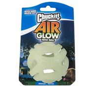 Chuckit! Air Fetch Dog Ball, Medium, (1-Pack) | Glow in the Dark Dog Toy, For Easy Breathing, Floatable, Compatible with Launchers, For Medium Dogs, For Day & Night
