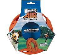 Chuckit! Air Fetch Wheel Dog Toy Floating Durable Frisbee for Dogs, Easy Breathe Flying Disc Improve Playtime Stamina Fetch Toy for Dogs