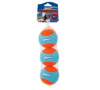 Chuckit! Amphibious Floating Dog Balls (3-Pack) | Water-Friendly, Lightweight Memory Foam, Soft Nylon & Rubber, High-Visibility Design
