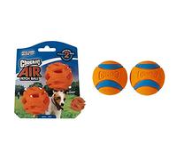 Chuckit! Ball Breathe Right Fetch Ball Small By 2 Balls to Pursue For Dog & Ultra Ball, Durable High Bounce Rubber Dog Ball, Launcher Compatible, 2 Pack, Small, (Packaging May Vary)