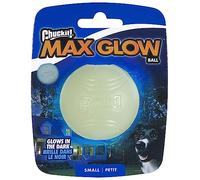 Chuckit! Ball Glow In the Dark Dog Toy, Durable Rubber Dog Balls, Launcher Thrower Compatible Interactive Toys for Dogs for Boredom, Small, 1 Pack