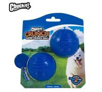 Chuckit! Crunch Ball Crackle Sound Dog Toy Launcher Compatible, 2 Pack, Medium