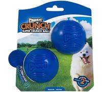 Chuckit! Crunch Ball Crackle Sound Dog Toy Launcher Compatible, 2 Pack, Medium