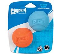 Chuckit! Dog Fetch Ball Durable Medium Rubber Ball 2.25" Diameter - Pack of 10