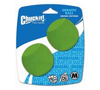 Chuckit! Dog Fetch Toy ERRATIC BALL Unpredictable Bounce Fits Launcher MED 4Ball