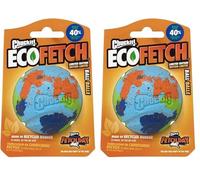 Chuckit! ECO Fetch Dog Ball - Durable Recycled Rubber Interactive Fetch Toy, Compatible with Launcher, Medium (Pack of 2)