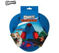 CHUCKIT FETCH FLIGHT DURABLE RUBBER FRISBEE DOG TOY THROW FETCH EZ GRIP 23CM