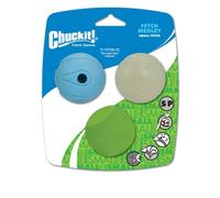 Chuckit Fetch Medley Balls Small Whistler Max Glow Erratic Pack of 3