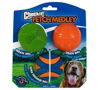 Chuckit! Fetch Medley 2 Pet Toy Balls, Medium