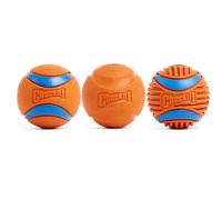 Chuckit Fetch Dog High Bounce Ball Medley All Orange 3 Pack Easy Grip & Throw