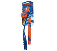 Chuckit! Fetch Pack - Dog Toys Indestructible Launcher 18M Tennis Ball & Ultra Rubber Ball Fetch Stick Orange and Blue