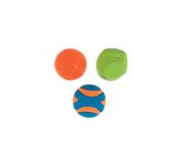 ChuckIt! Fetch Rubber Dog Ball Medley, Medium, 3 Pack