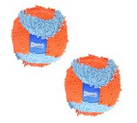 Chuckit! INDOOR FETCH TOYS Dog & Puppy Soft Interactive Play ROLLER BALL 2 PACK