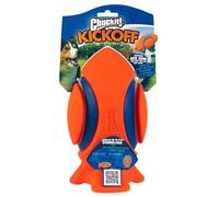 Chuckit! Kickoff Interactive Dog Toy Durable Rubber Football (1-Pack) | Engages Dogs in Active Play, Floats on Water, Easy to Throw & Catch, Versatile for Kicking, Tossing & Rolling