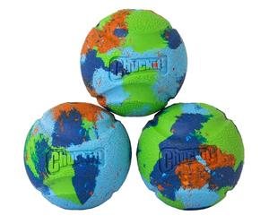 Chuckit! Limited Edition EcoFetch Ball Dog Toy, Medium (2.5 Inch Diameter) Pack of 3, for Breeds 20-60 lbs