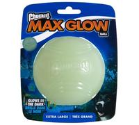 Chuckit! Max Glow Ball, Glow in the Dark Dog Toy, XL, 8.8 cm (1-Pack) | Durable Rubber, Compatible with Launchers, Interactive Fun, For Large Dogs, Glows for 20-30 Minutes