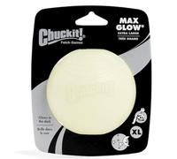 Chuckit Max Glow Ball - Glow in the Dark Durable Rubber Dog Toy, Interactive...