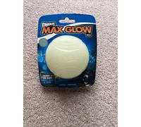 Chuckit Max Glow Ball. Large 7.3cm. Light Green. Fetch Day Or Night. Free P&P