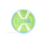 Chuckit! Max Glow Paraflight Flying Disc Dog Toy - Water Floating Flyer - Durable Nylon Construction with Soft Rubber Edges - For Medium and Large Dog