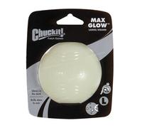 Chuckit Max Glow Soft Rubber Dog Puppy Ball For Interactive Play - Large Ball