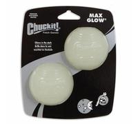 Chuckit MAX GLOW Soft Rubber Dog Puppy Ball for Interactive Play Medium/ Large