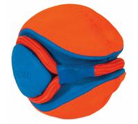 Chuckit Rope Fetch For Dogs - Orange / Blue - Play, Tug, Kick Or Throw Football
