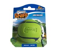 Chuckit! Sniff - Peanut Butter Scented Dog Fetch Ball, Durable Rubber Interactiv