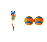 Chuckit! Sport 14S Ball Launcher 35 cm - Hands Free Pick Up Ball Launcher, Compatible with 5cm Diameter Balls & Ultra Ball, Durable High Bounce Rubber Dog Ball, Launcher Compatible, 2 Pack, Medium