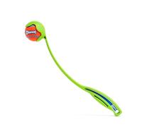 Chuckit! Sport 14S Ball Launcher Dog Toy with Tennis Ball, 36 cm (1-Pack) | Lightweight & Portable, Ergonomic Rubber Grip, Includes Chuckit Tennis Ball, Keeps Hands Clean, Compatible with Small Balls