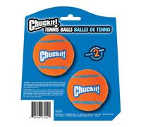Chuckit! Tennis Ball - Lightweight Dog Toy for Fetch and Interactive Play, Compatible with Launcher, Medium, 6.5 cm (Pack of 2)