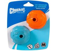 CHUCKIT! The Whistler Ball 2 Pack Medium 6.5cm