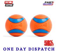 Chuckit! Ultra Ball Durable Rubber Dog Toy, Medium, 6.5 cm (2-Pack)
