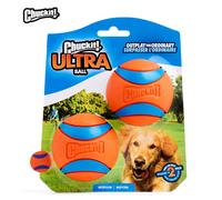 ChuckIt Ultra Ball Dog Toy, Durable High Bounce Floating Medium, orange/blue