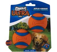 Chuckit Ultra Rubber Fetch Balls 5 Sizes - Medium Pack of 2