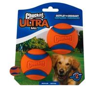 Chuckit Ultra Rubber Fetch Balls 5 Sizes - Medium Pack of 2