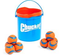 CHUCKIT ULTRA DURABLE HIGH BOUNCE DOG FETCH PLAYTIME BALL BUCKET 8 PACK