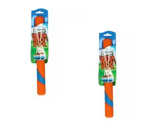 Chuckit! Ultra Fetch Stick 27 cm | Double Pack | 2 x 1 Piece | Toy for Dogs | Made of Robust Natural Rubber | Alternative to Wooden Sticks | For Catch and Fetch Games