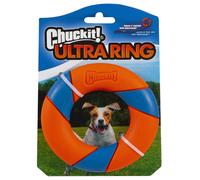 Chuckit Ultra Ring Flying Disc Rubber Dog Toy High Visibility Throw and Fetch