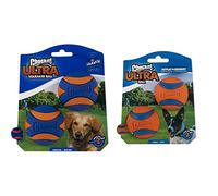 Chuckit! - Ultra Squeaker Ball 2 Pack - 1 piece & Ultra Ball, Durable High Bounce Rubber Dog Ball, Launcher Compatible, 2 Pack, Small, (Packaging May Vary)