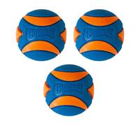 ChuckIt! Ultra Squeaker Ball Dog Toy Ball Durable Rubber Squeaky Dog Ball Chuck It Launcher Compatible Toy For Dogs, 3 Pack, Medium