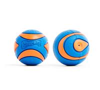 ChuckIt! Ultra Squeaker Ball Dog Toy, Durable High Bounce Floating Rubber Squeaky Dog Ball, Launcher Compatible Toy For Dogs, 2 Pack, Small