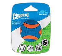 Chuckit! Ultra Squeaker Ball Natural Rubber Dog Toy Small (2-inch) Pack of 4