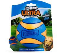 Chuckit Ultra Squeaker Rubber Dog Ball, Extra-Large, 8.9 cm (1-Pack)